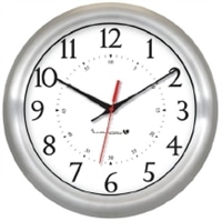 13" Brushed Aluminium Clock