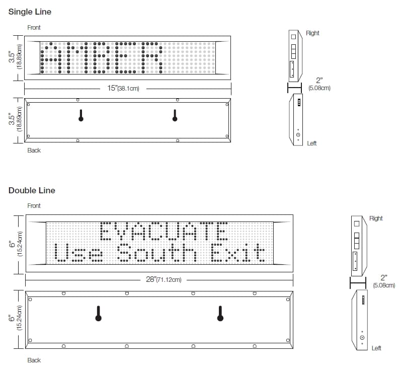 Digital Message Boards Specifications